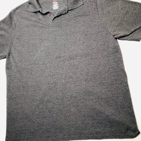 Bundle of 6 Hanes Mens Collared Grey Shirts, Office Casual, Work, XL - Picture 14 of 14